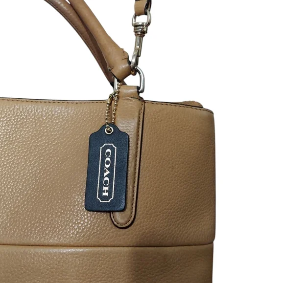 Coach Borough Camel Leather Shoulder Bag No 28160 - Picture 4 of 14